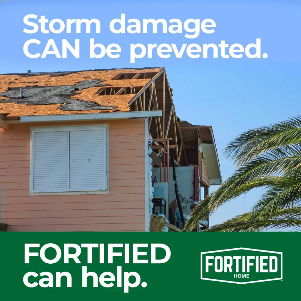 FORTIFIED roofing protection for Houston storm damage